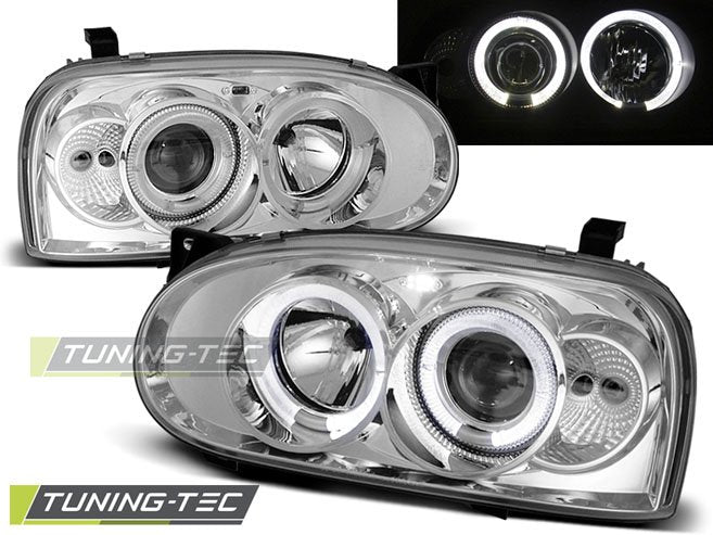Faruri Angel Eyes pentru Volkswagen Golf III Tuning-Tec - LPVW02