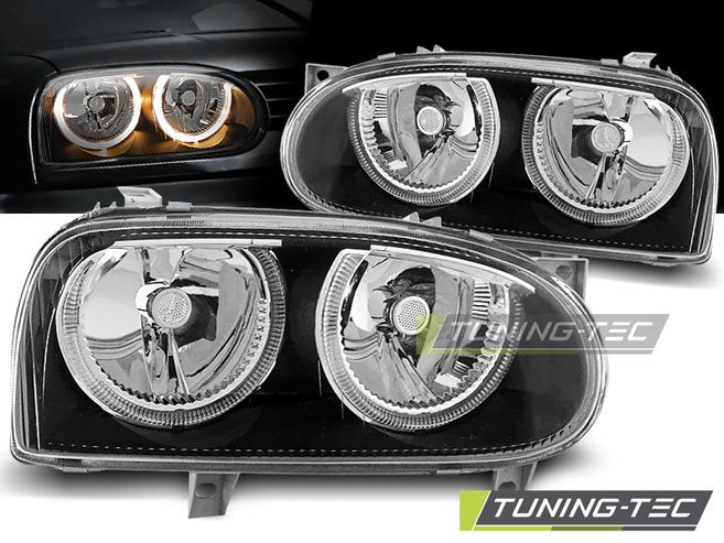 Faruri Angel Eyes pentru Volkswagen Golf III Tuning-Tec - LPVW29