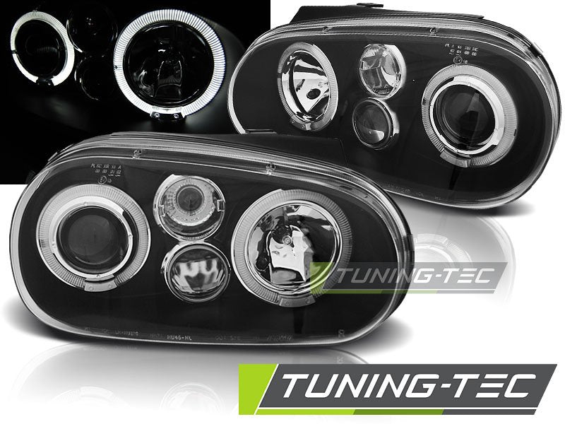 Faruri Angel Eyes pentru Volkswagen Golf IV Tuning-Tec - LPVW60