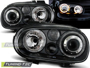 Faruri Angel Eyes pentru Volkswagen Golf IV Tuning-Tec - LPVW70