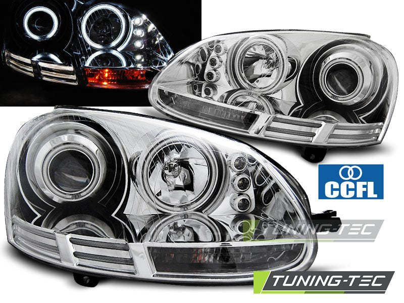Faruri Angel Eyes pentru Volkswagen Golf V 10.2003-2009 Tuning-Tec - LPVWJ0