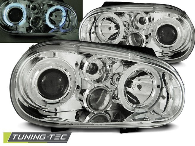 Faruri Angel Eyes pentru Vw Golf IV 09.97-09.03 Tuning-Tec - LPVW65