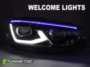 Faruri BLACK FULL LED pentru VW GOLF 6 08-13 - LPVWW7