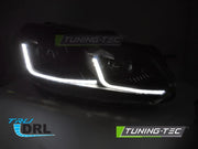 Faruri BLACK LED SEQ DRL pentru VW GOLF VI 08-12 - LPVWZ8