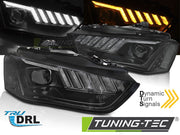 Faruri BLACK LED pentru AUDI A4 B8 12-15 - LPAUG0