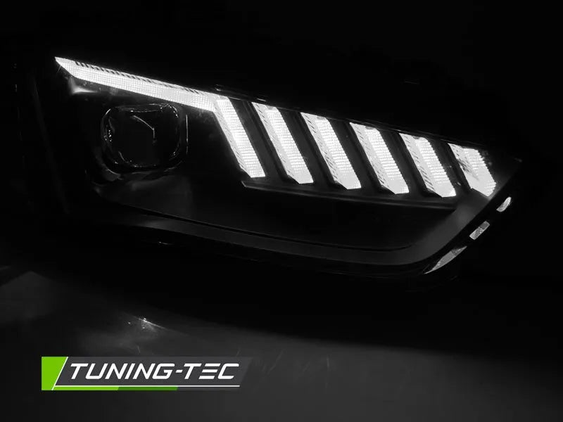 Faruri BLACK LED pentru AUDI A4 B8 12-15 - LPAUG0