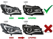 Faruri BLACK LED pentru OPEL INSIGNIA 13-17 - LPOPB2