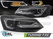 Faruri BLACK LED pentru VW POLO V 9-17 - LPVWW9
