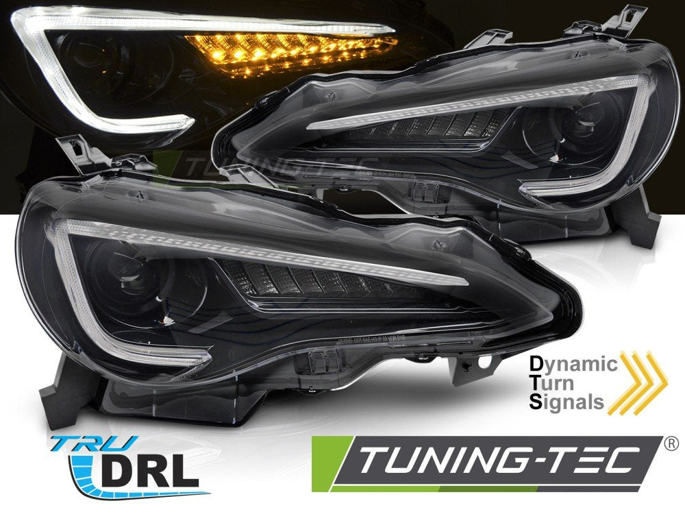 Faruri BLACK TUBE LED pentru TOYOTA GT86 12-21 - LPTO42