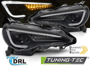 Faruri BLACK TUBE LED pentru TOYOTA GT86 12-21 - LPTO42