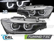 Faruri BLACK U-TYPE ANGEL EYES pentru BMW F30/F31 10.11 - 05.15 - LPBMJ0