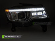 Faruri CHROME TUBE LIGHT SEQ HID pentru JEEP GRAND CHEROKEE 14-21 - LPCH37