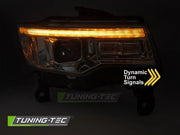 Faruri CHROME TUBE LIGHT SEQ HID pentru JEEP GRAND CHEROKEE 14-21 - LPCH37