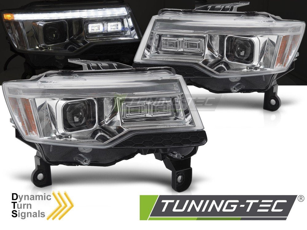 Faruri CHROME TUBE LIGHT SEQ pentru CHRYSLER JEEP GRAND CHEROKEE 14-21 - LPCH35