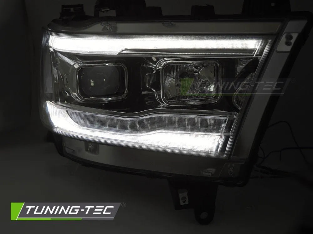 Faruri CHROME TUBE SEQ pentru DODGE RAM 19-22 - LPDO25
