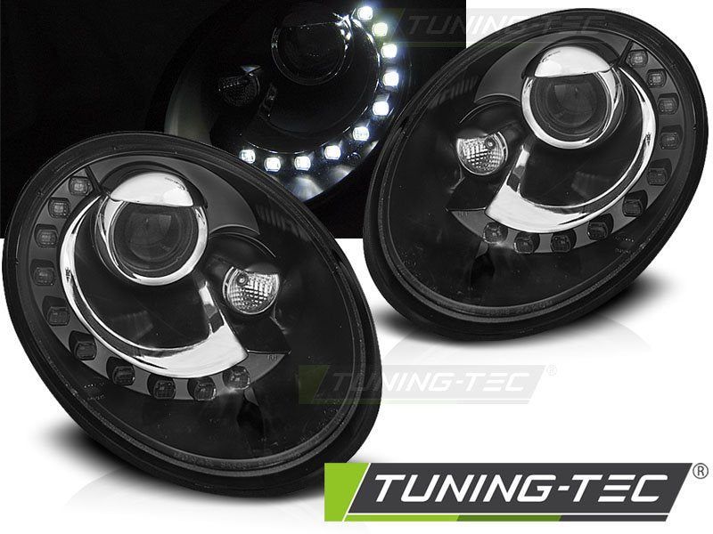 Faruri DAYLIGHT BLACK Tuning-Tec pentru VW NEW BEETLE 06-12 - LPVWS2