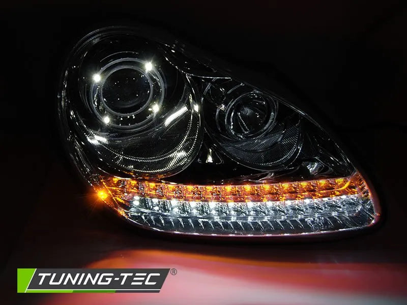 Faruri DAYLIGHT CHROME HID XENON pentru PORSCHE CAYENNE 02-06 - LPPO09