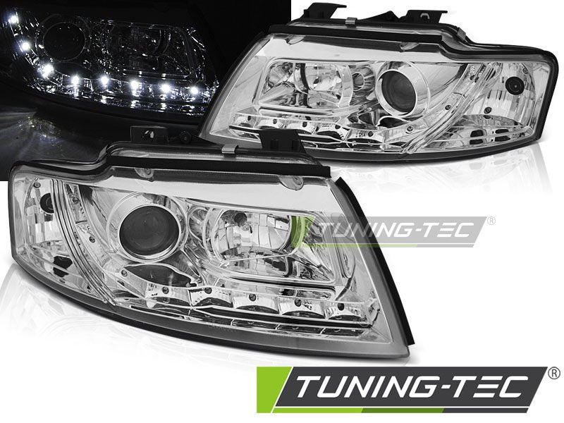 Faruri DAYLIGHT CHROME Tuning-Tec pentru AUDI A4 B6 CABRIO 02-06 - LPAUF3
