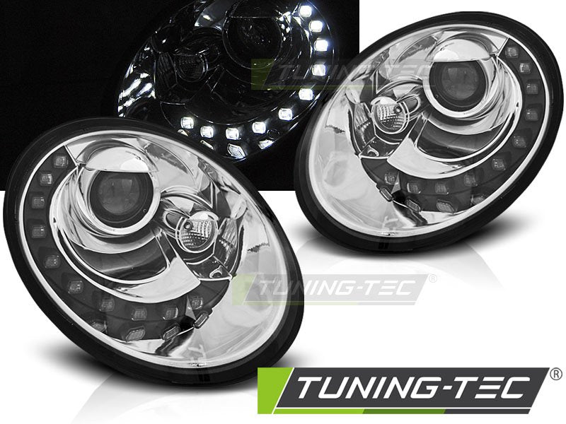 Faruri DAYLIGHT CHROME Tuning-Tec pentru VW NEW BEETLE 06-12 - LPVWS1