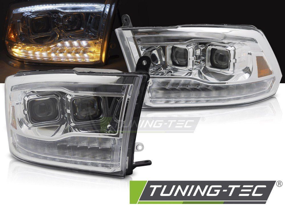 Faruri DOUBLE CHROME pentru DODGE RAM 09-18 - LPDO40