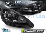 Faruri DRL BLACK LED pentru PORSCHE CAYENNE 10-15 - LPPO13