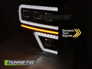 Faruri FULL LED BLACK DRL SEQ pentru FORD F150 MK12 08-14 - LPFOA2