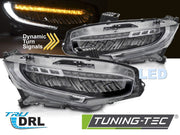 Faruri FULL LED BLACK pentru HONDA CIVIC X 16-21 - LPHO35