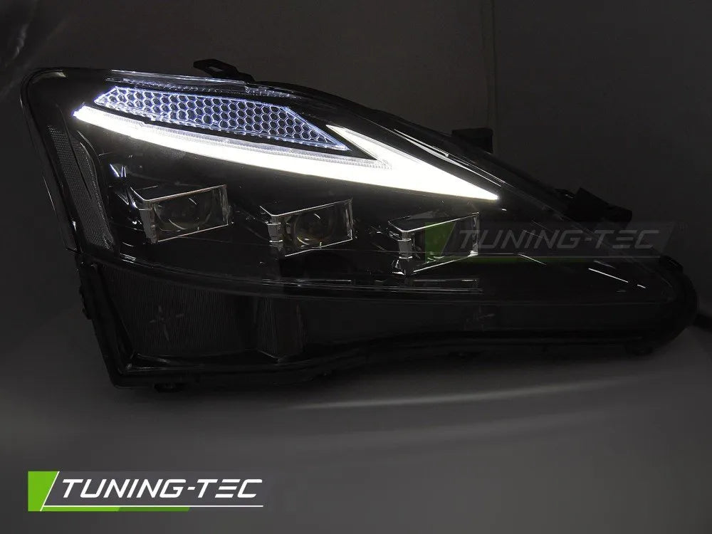 Faruri FULL LED BLACK pentru LEXUS IS 06-13 - LPLE12
