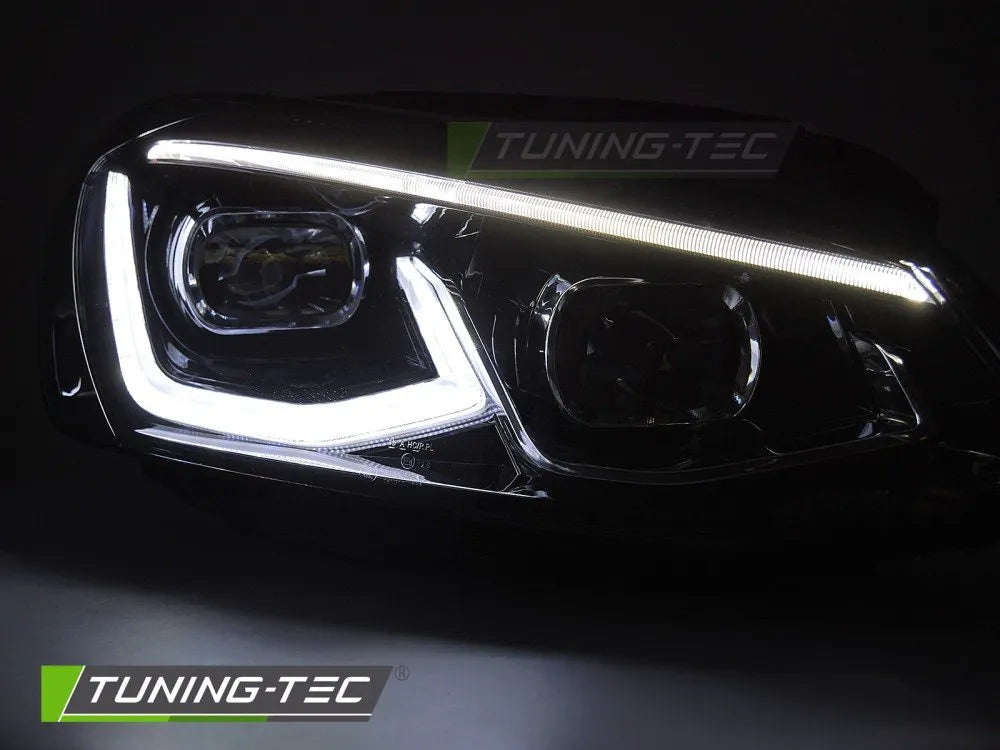 Faruri FULL LED BLACK pentru VW GOLF 7 14-17 - LPVWW8