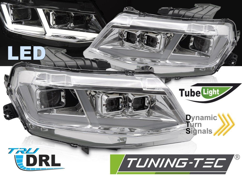 Faruri FULL LED CHROME pentru CHEVROLET CAMARO 16-18 - LPCT22