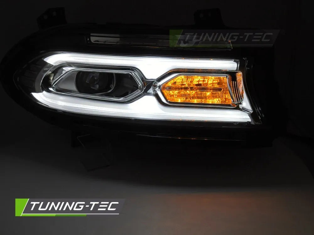 Faruri FULL LED CROM pentru DODGE CHARGER 14-23 - LPDO44