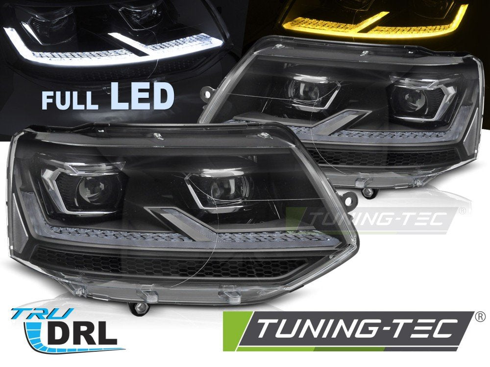 Faruri FULL LED DRL CROM pentru VW T5.1 10-15 - LPVX25