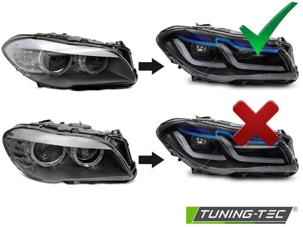 Faruri FULL LED DRL pentru BMW F10 / F11 10-13 - LPBMT0