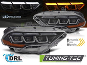 Faruri FULL LED NEGRU pentru FORD MUSTANG 18-21 - LPFOC3