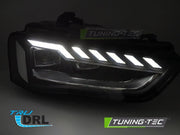 Faruri FULL LED SEQ DRL pentru AUDI A4 B8 12-15 - LPAUH3