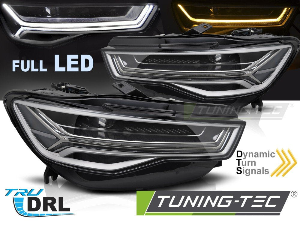 Faruri FULL LED SEQ DRL pentru AUDI A6 C7 14-18 - LPAUH5