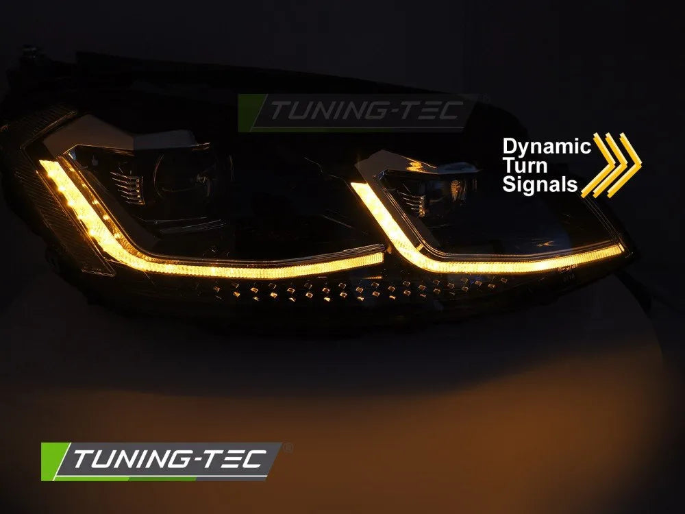 Faruri FULL LED SILVER SEQ DRL pentru VW GOLF VII 13-17 - LPVX07
