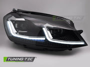 Faruri FULL LED SILVER SEQ DRL pentru VW GOLF VII 13-17 - LPVX07