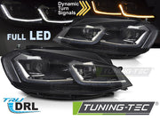 Faruri FULL LED SILVER SEQ DRL pentru VW GOLF VII 17-19 - LPVX11