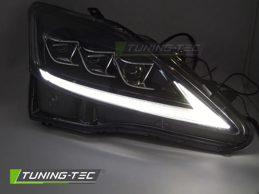 Faruri FULL LED pentru LEXUS IS 06-13 LED BLACK - LPLE11