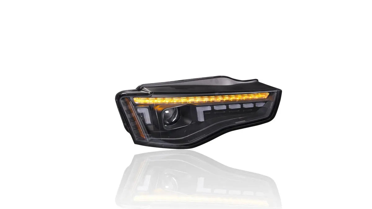 Faruri Full LED negre Audi A5 8T Facelift - AM-HELAU0006