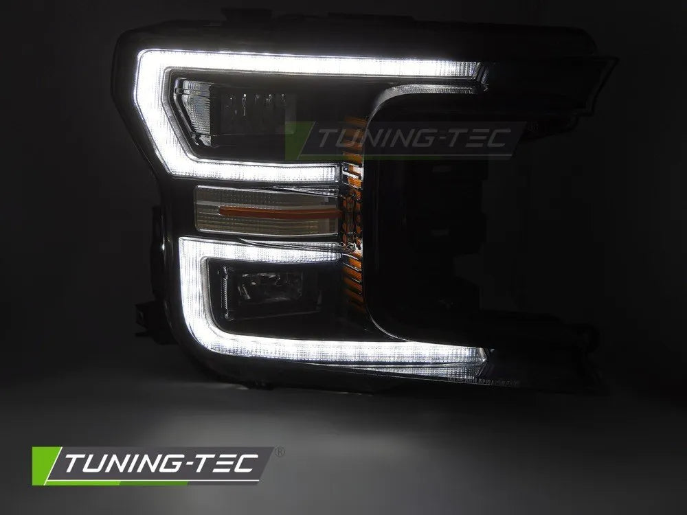 Faruri LED BLACK DRL SEQ pentru FORD F150 MK13 17-20 - LPFOA1
