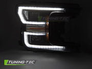 Faruri LED BLACK DRL SEQ pentru FORD F150 MK13 17-20 - LPFOA1