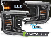 Faruri LED BLACK DRL pentru FORD F150 MK13 17-20 - LPFOA0