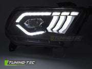 Faruri LED BLACK DRL pentru FORD MUSTANG 10-13 - LPFO98