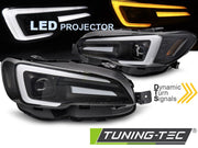 Faruri LED BLACK DRL pentru SUBARU WRX 14-22 - LPSU16