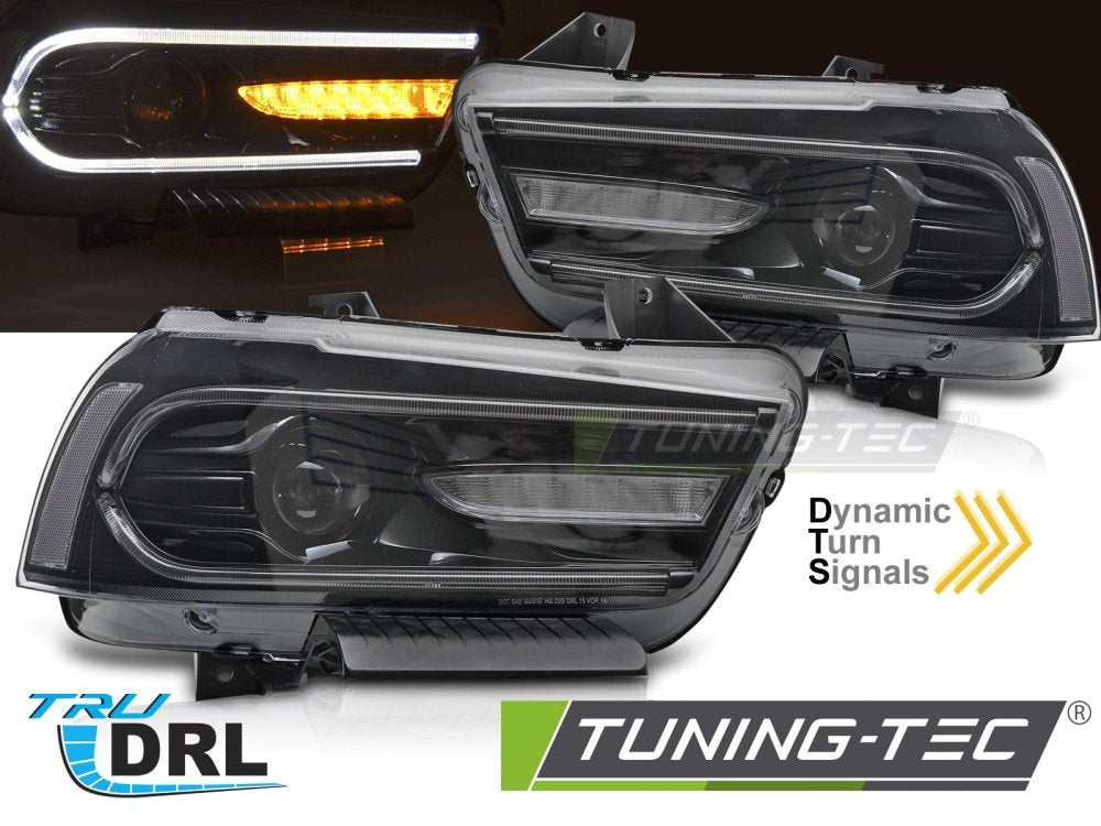 Faruri LED BLACK pentru DODGE CHARGER LX II 11-15 - LPDO34