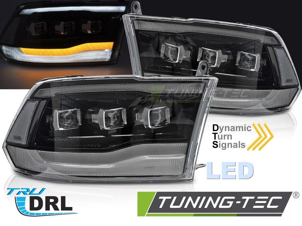 Faruri LED BLACK pentru DODGE RAM 09-18 - LPDO32