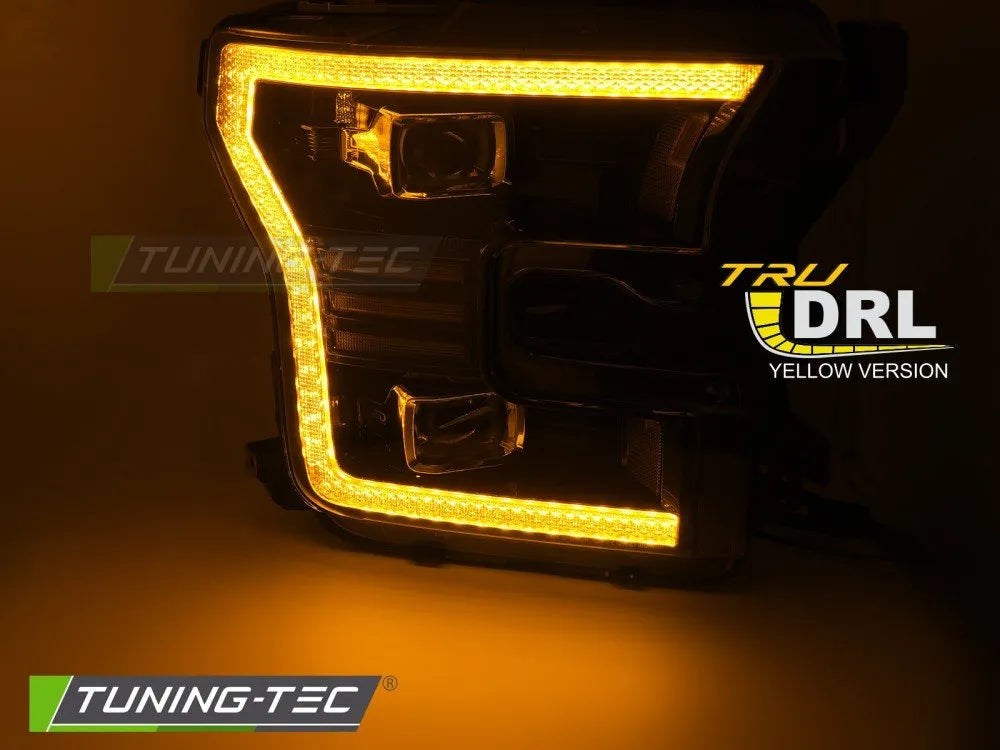 Faruri LED BLACK pentru FORD F150 MK13 14-17 - LPFOA7