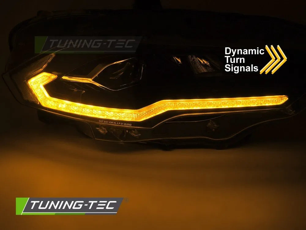 Faruri LED BLACK pentru FORD MUSTANG 18-21 - LPFO97